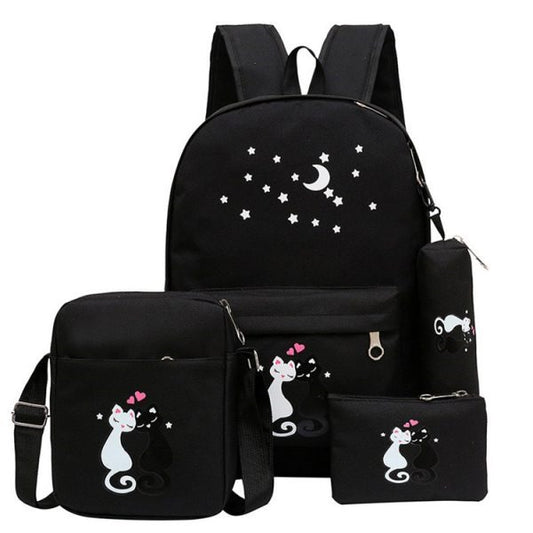 4 piece School Bags set for Girls & Boys