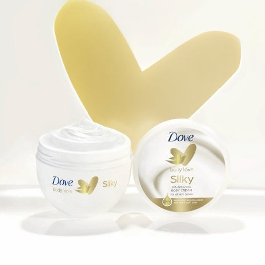 Dove Silky Moisturizing Body Cream (300ml)